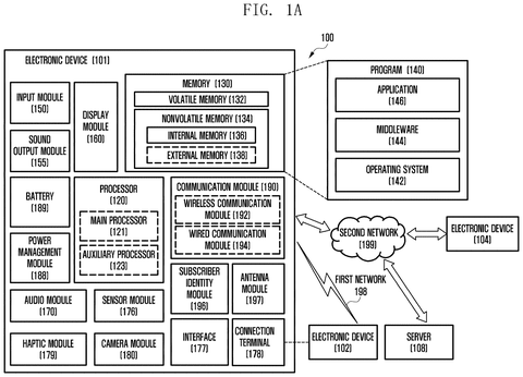 Electronic device system block diagram, drawing sheet 1 from US 2026/0246861 A1