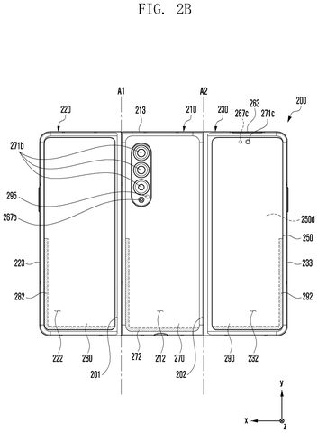 Folded device back and front perspective, drawing sheet 4 from US 2026/0246861 A1