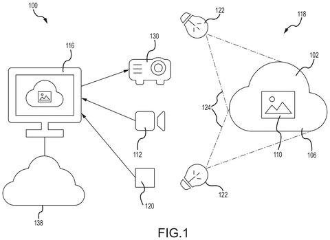 System architecture for projection mapping, drawing sheet 1 from US 2026/0246909 A1