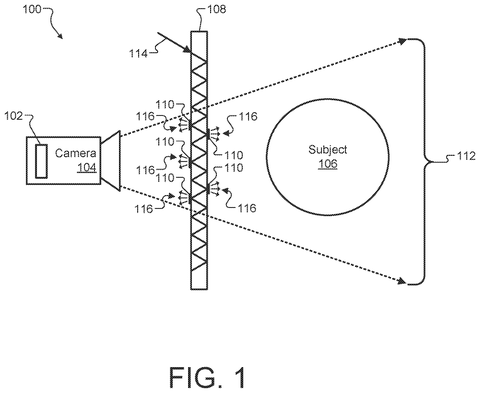 Camera setup behind optical component, drawing sheet 1 from US 2026/0246912 A1