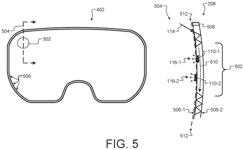 Visor structure with integrated fiducials, drawing sheet 5 from US 2026/0246912 A1