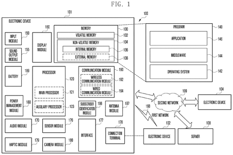 System architecture of electronic device, drawing sheet 1 from US 2026/0246917 A1