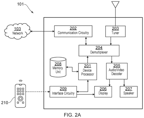 Internal television component block diagram, drawing sheet 2 from US 2026/0246991 A1