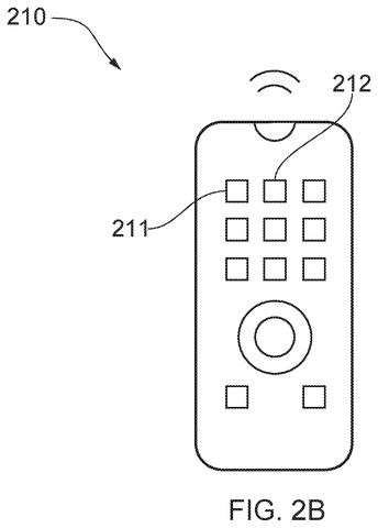 Remote control button layout, drawing sheet 3 from US 2026/0246991 A1