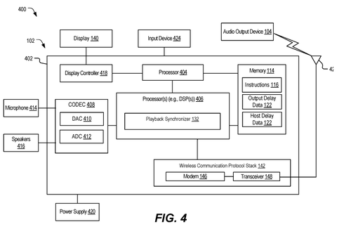 Multiple wireless audio devices, drawing sheet 3 from US 2026/0246993 A1