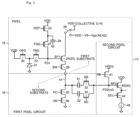Detailed pixel circuit diagram., drawing sheet 3 from US 2026/0247049 A1