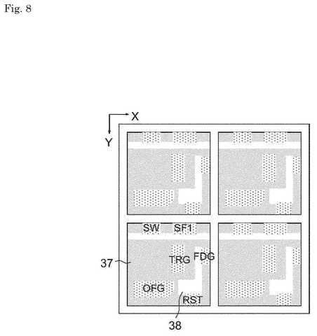 Pixel circuit layout example., drawing sheet 8 from US 2026/0247049 A1