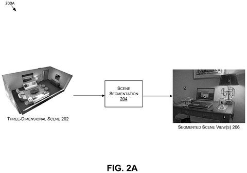 Segmentation of a virtual room into individual objects, drawing sheet 2 from US 2026/0247097 A1