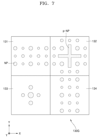 Cross-shaped nanopillar pattern., drawing sheet 8 from US 2026/0247732 A1