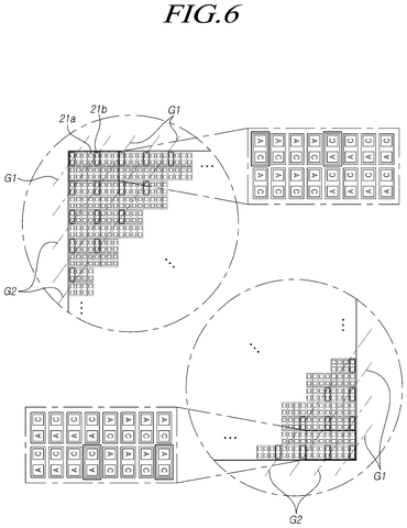 Micro LED groups on substrate., drawing sheet 6 from US 2026/0247769 A1