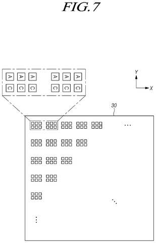 Micro LED groups on substrate., drawing sheet 7 from US 2026/0247769 A1