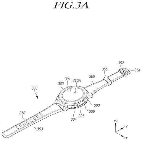 Smartwatch with wrist strap, drawing sheet 4 from US 2026/0248452 A1