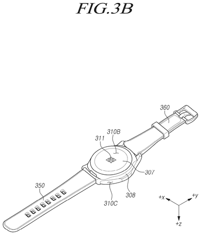 Smartwatch rear sensor layout, drawing sheet 5 from US 2026/0248452 A1