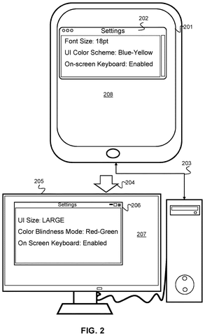 Smartphone and computer settings, drawing sheet 2 from US 2026/0249180 A1