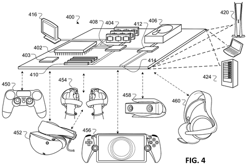 Gaming console and accessories, drawing sheet 4 from US 2026/0249182 A1