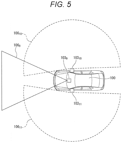 Vehicle with all-around sensors., drawing sheet 5 from US 2026/0249864 A1