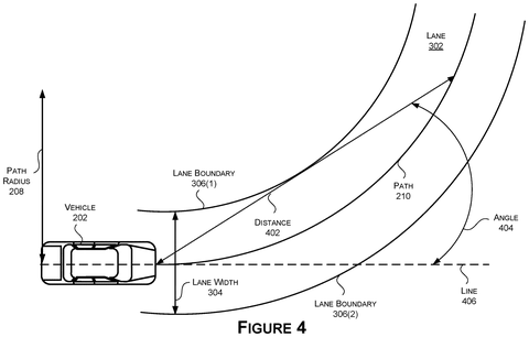 Vehicle path and lane boundaries., drawing sheet 4 from US 2026/0249886 A1