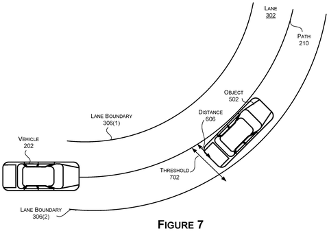 Vehicle, object, and detection threshold., drawing sheet 7 from US 2026/0249886 A1