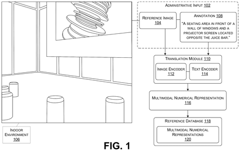 Indoor location mapping system, drawing sheet 1 from US 2026/0251458 A1