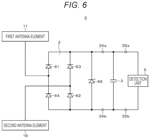 Rectifier circuit and detection unit., drawing sheet 6 from US 2026/0251688 A1