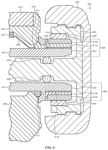 Crown mechanism with dual-seal arrangement, drawing sheet 8 from US 2026/0252033 A1