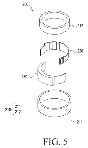 Exploded view of ring components, drawing sheet 5 from US 2026/0252142 A1