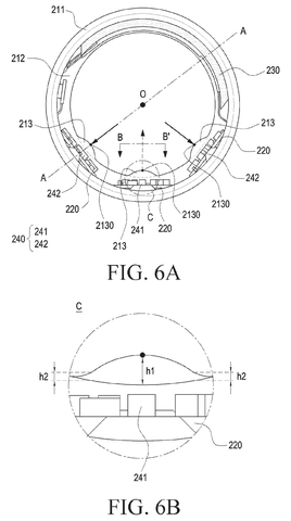 Detailed view of sensor placement, drawing sheet 6 from US 2026/0252142 A1