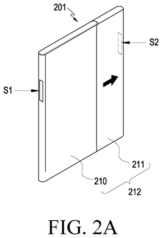 Side view of slidable phone, drawing sheet 2 from US 2026/0252144 A1