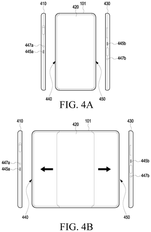 Front and side views of phone, drawing sheet 7 from US 2026/0252144 A1