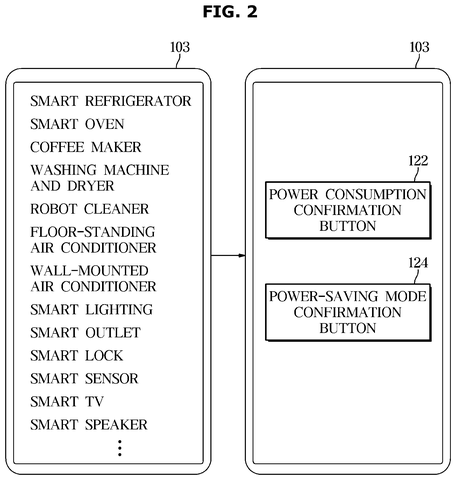 User interface with device list, drawing sheet 2 from US 2026/0252156 A1
