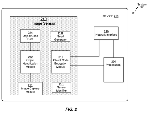Device architecture with on-sensor processing, drawing sheet 2 from US 2026/0252168 A1