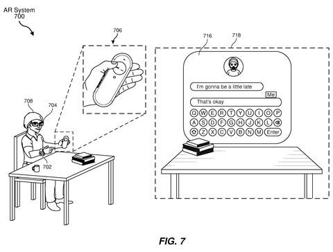 User interface in augmented reality, drawing sheet 7 from US 2026/0252168 A1