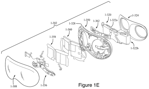 Headset components in exploded view, drawing sheet 4 from US 2026/0252170 A1