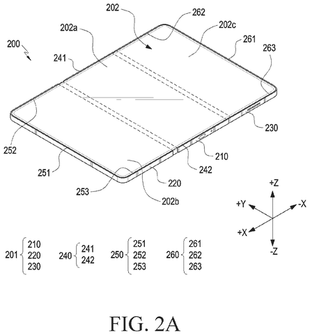 Foldable phone, front view., drawing sheet 2 from US 2026/0252296 A1