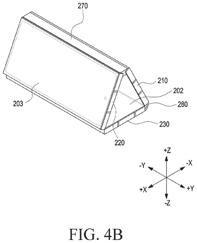 Foldable phone, tent mode., drawing sheet 6 from US 2026/0252296 A1