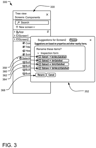Dialog box with batch renaming options, drawing sheet 3 from US 2026/0252314 A1