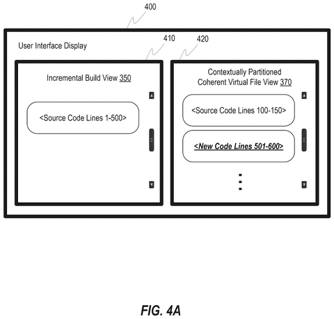 Side-by-side code editor display window, drawing sheet 8 from US 2026/0252315 A1