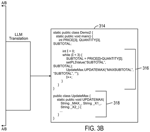 Target language program output, drawing sheet 5 from US 2026/0252330 A1