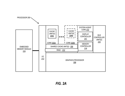 Processor core and cache layout, drawing sheet 2 from US 2026/0252384 A1