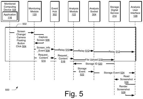 Screen info event data structure, drawing sheet 6 from US 2026/0252463 A1