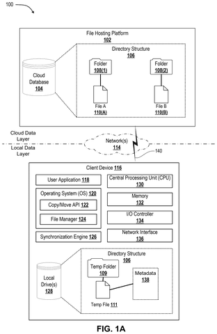 System architecture for file hosting, drawing sheet 1 from US 2026/0252534 A1