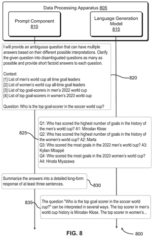 Detailed response generation using context, drawing sheet 8 from US 2026/0252597 A1