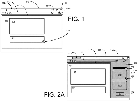 Browser window with text box, drawing sheet 1 from US 2026/0252790 A1