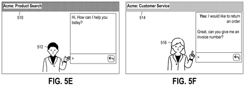 Conversational interface state transitions, drawing sheet 6 from US 2026/0252793 A1