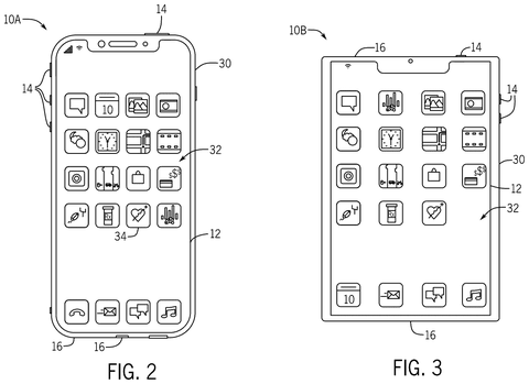Smartphone home screen layouts, drawing sheet 2 from US 2026/0253187 A1