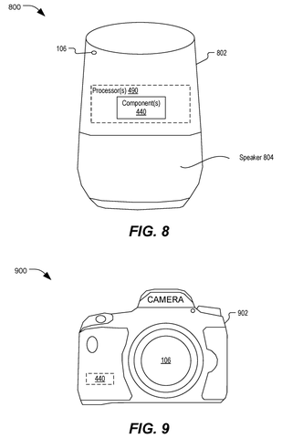 Smart speaker with voice camera, drawing sheet 8 from US 2026/0253255 A1