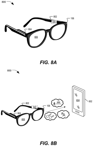 Smart glasses with vision encoder, drawing sheet 8 from US 2026/0253256 A1