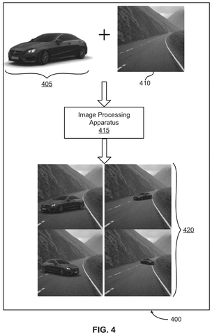 Generating multiple scene variations, drawing sheet 4 from US 2026/0253262 A1