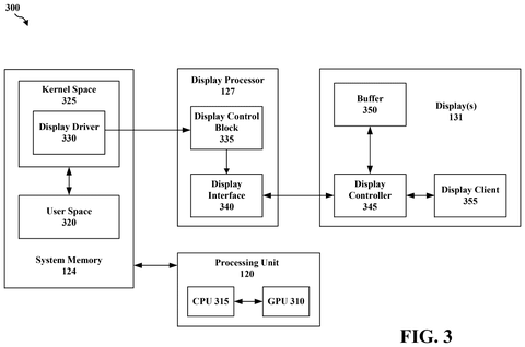Display driver and interface connections, drawing sheet 3 from US 2026/0253270 A1