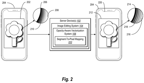 Adobe Patents Technology to Turn Transparent Images Into Infinitely Resizable Files patent drawing, sheet 2